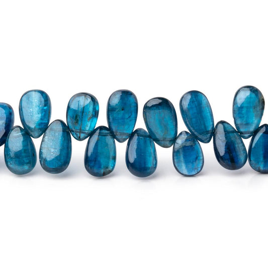 7x4-8x5mm Blue Kyanite Plain Pear Beads 7.5 inch 56 pieces