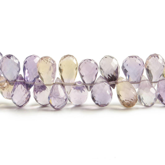 7x4-9x5mm Ametrine Tear Drop Beads 8 Inch 92 pieces