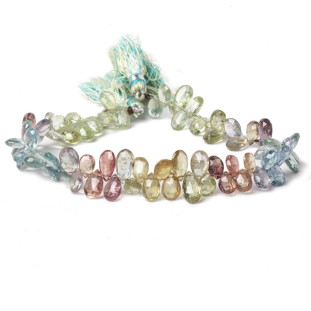 7x5-10x5mm Umba Multi-Color Sapphire Pear Briolette 8 inch 78 pieces