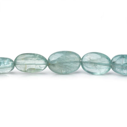 7x5-11x8mm Teal Kyanite Plain Oval Beads 16 inch 35 pieces