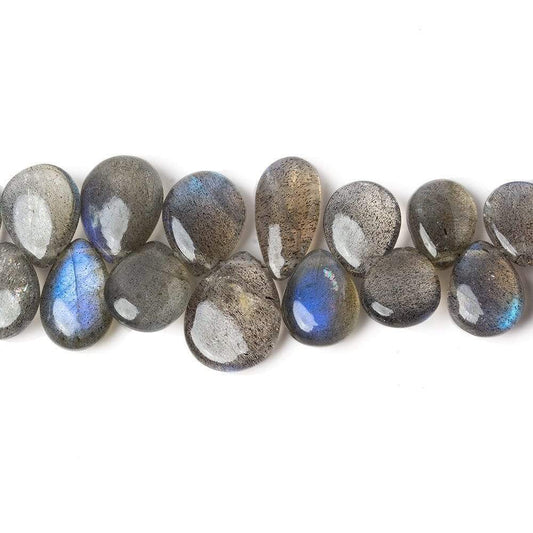 7x5-11x9mm Labradorite Plain Pears 8 inch 54 beads