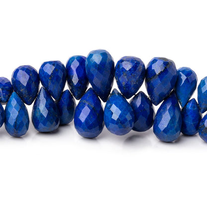 7x5-12x7mm Lapis Lazuli Faceted Tear Drop Beads 8 inch 80 pieces