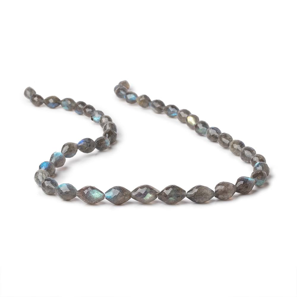 7x5-12x8mm Labradorite Faceted Marquise Beads 16 inch 42 pieces