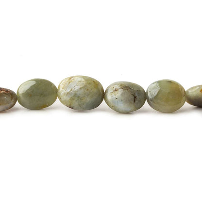 7x5-12x9mm Cat's Eye Chrysoberyl plain nugget beads 18 inch 49 pieces