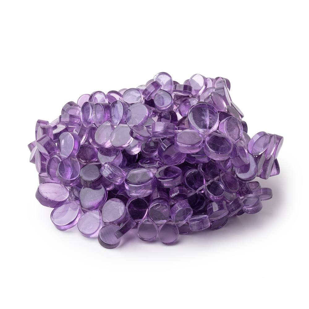 7x5-13x11mm Amethyst Plain Pear Beads 17.5 inch 128 pieces