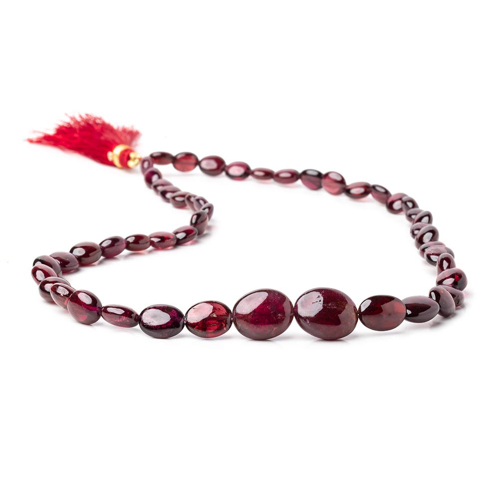 7x5-14x11mm Rhodolite Garnet Plain Oval Beads 16 inch 48 pieces