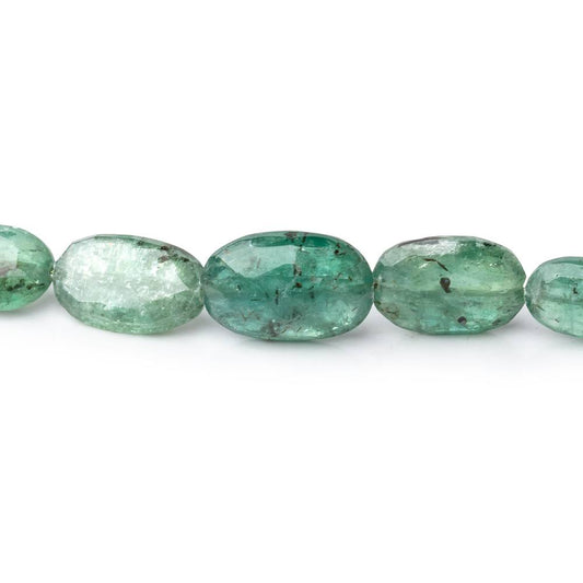 7x5-15x9mm Dark Green Kyanite Faceted Oval Beads 16 inch 46 pieces