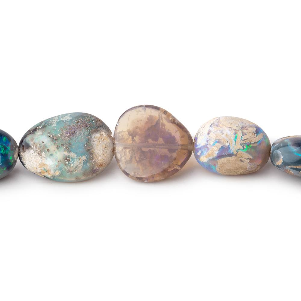 7x5-17x12mm Australian Opal & Matrix Plain Nuggets 18 inch 44 Beads