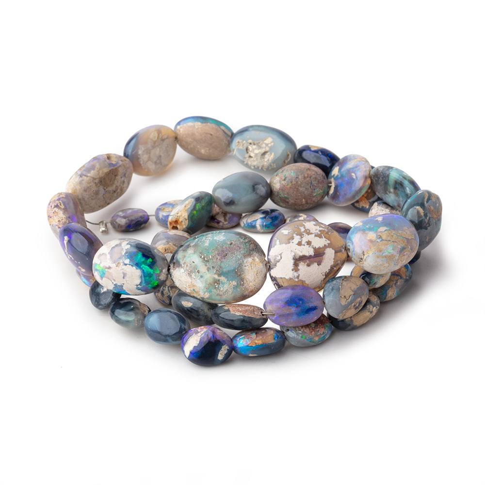 7x5-17x12mm Australian Opal & Matrix Plain Nuggets 18 inch 44 Beads