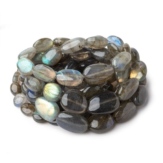 7x5-18x12mm Labradorite Plain Nugget Beads 18 inch 36 pieces