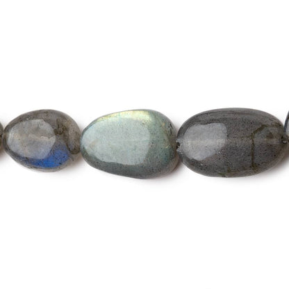 7x5-18x12mm Labradorite Plain Nugget Beads 18 inch 36 pieces