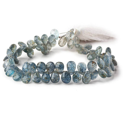 6x8mm Apatite in Quartz Faceted Pear Beads 8 inch 69 pieces