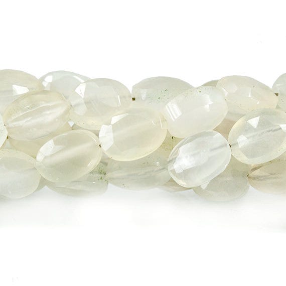 7x5mm Ceylon Moonstone Faceted Oval Beads 8 inch 30 pieces