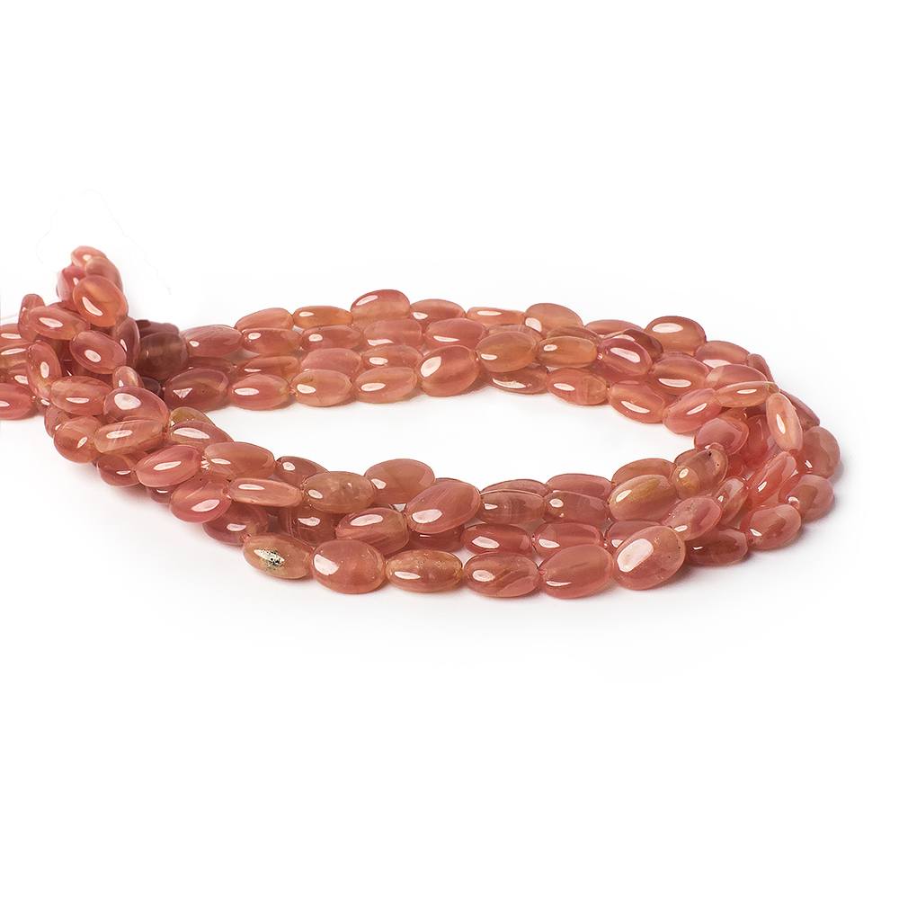 7x5mm Rhodochrosite plain ovals 15.5 inch 58 beads AA