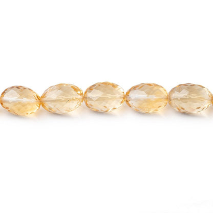7x6-10x7mm Citrine Faceted Olive Beads 16 inch 44 pieces AA