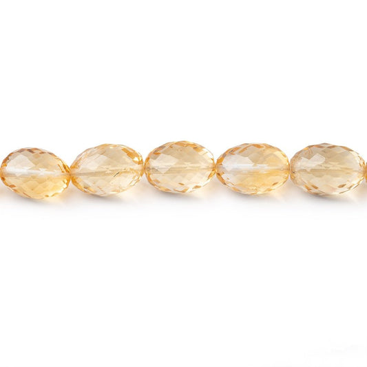 7x6-10x7mm Citrine Faceted Olive Beads 16 inch 44 pieces AA