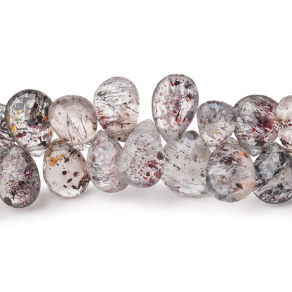 7x6-11x10mm Lepidocrocite Faceted Pear Beads 7.5 inch 54 pieces