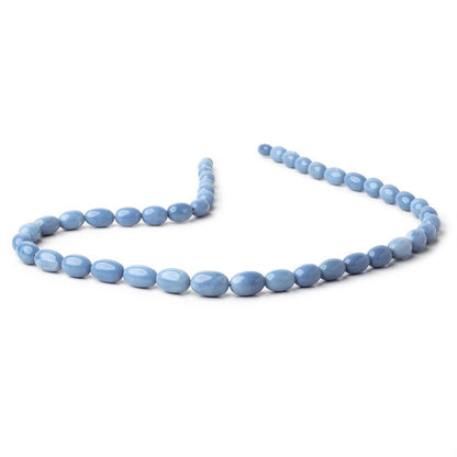7x6-14x9mm Owyhee Blue Opal Plain Olive Beads 20 inch 45 pieces AA