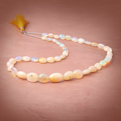 7x6-17x11mm Ethiopian Opal Plain Nugget Beads 18 inch 44 pieces AA