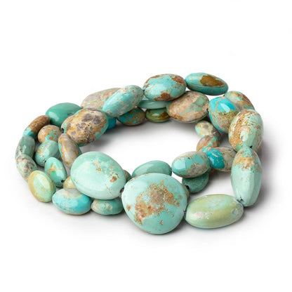 7x6-17x17mm Persian Turquoise Plain Nugget Beads 18 inch 40 pieces