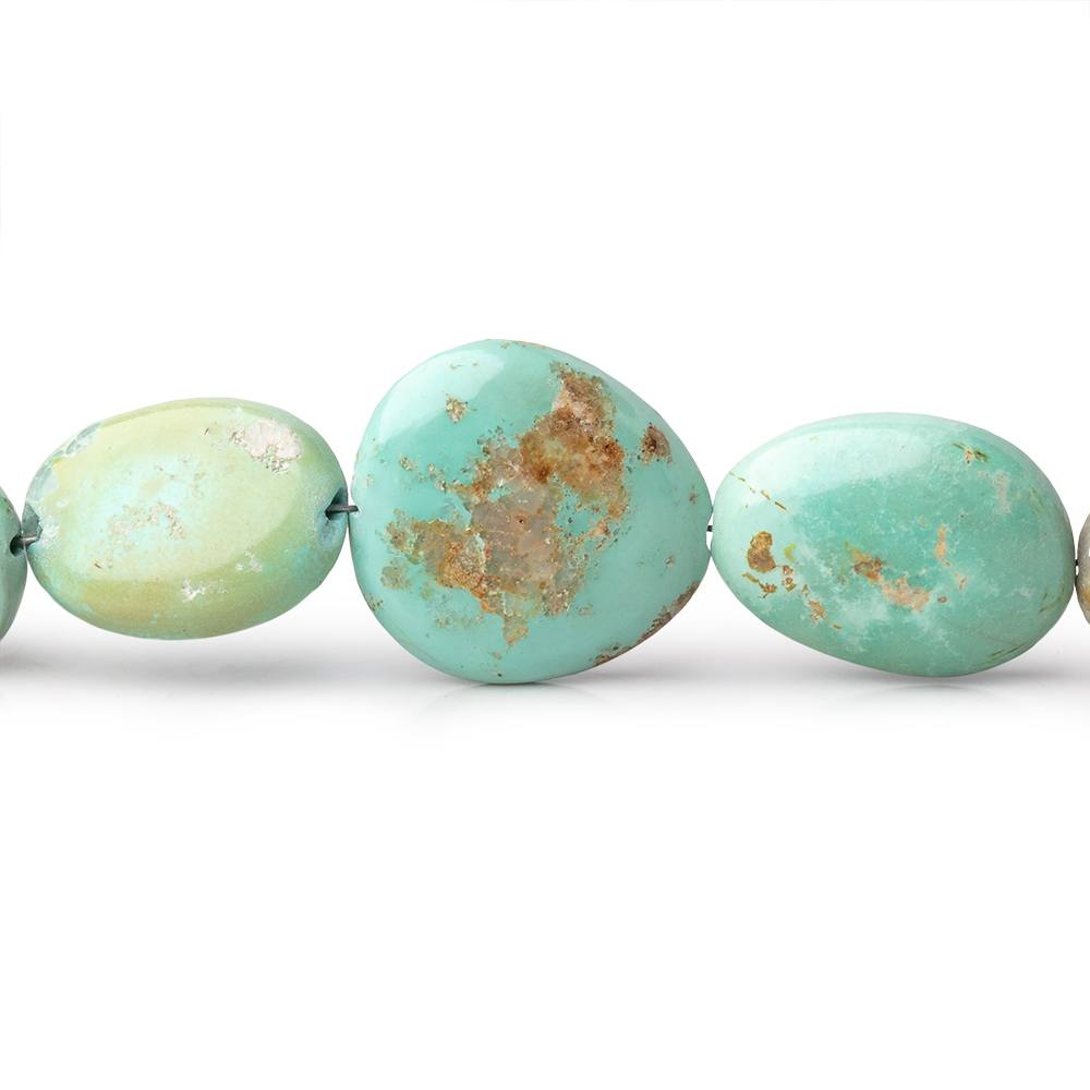 7x6-17x17mm Persian Turquoise Plain Nugget Beads 18 inch 40 pieces