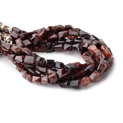 7x6-8x7mm Cat's Eye Scapolite Faceted Nugget Beads 8 inch 25 pieces