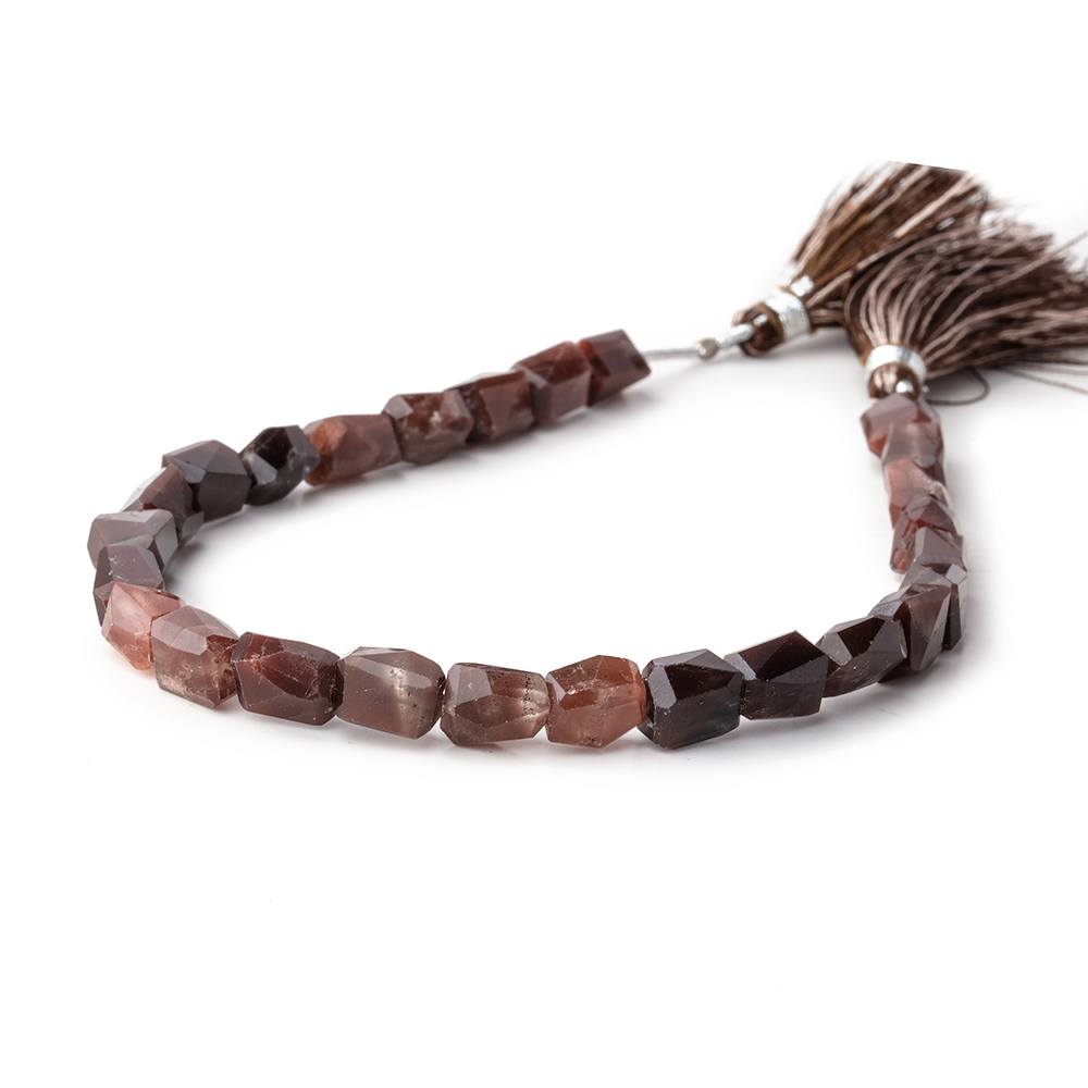 7x6-8x7mm Cat's Eye Scapolite Faceted Nugget Beads 8 inch 25 pieces