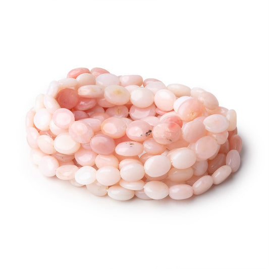 7x6-9x7mm Pink Peruvian Opal Plain Nugget Beads 18 inch 57 pieces