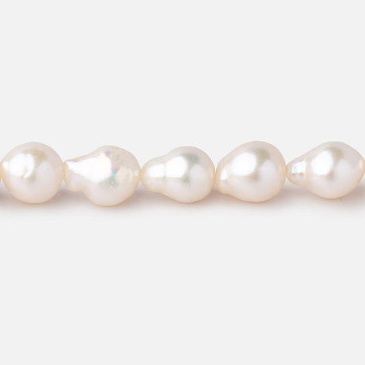 7x6.5-9x7mm Cream Petite Ultra Baroque Freshwater Pearls 15 inch 48 Beads