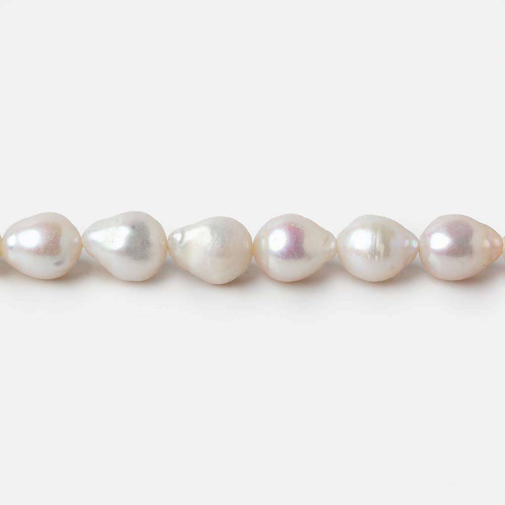 7x6.5-9x7mm Off White Petite Ultra Baroque Freshwater Pearls 15.5 inch 52 pieces