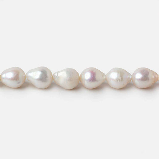 7x6.5-9x7mm Off White Petite Ultra Baroque Freshwater Pearls 15.5 inch 52 pieces