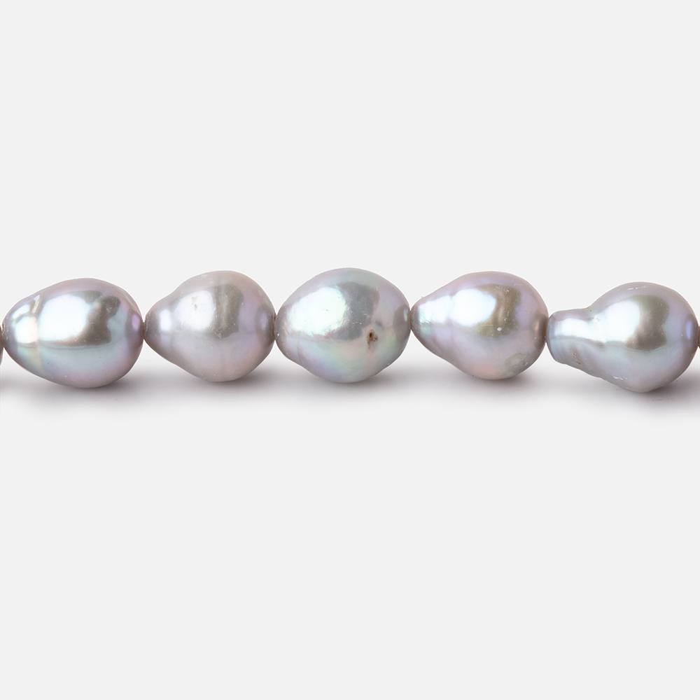 7x6.5-9x7mm Silver Petite Ultra Baroque Freshwater Pearls 15 inch 48 Beads