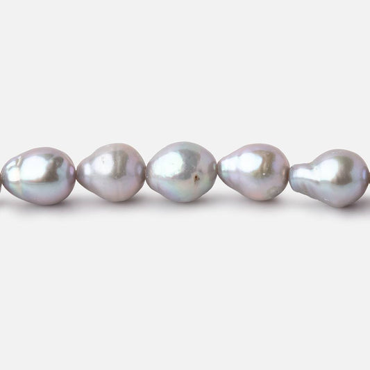 7x6.5-9x7mm Silver Petite Ultra Baroque Freshwater Pearls 15 inch 48 Beads