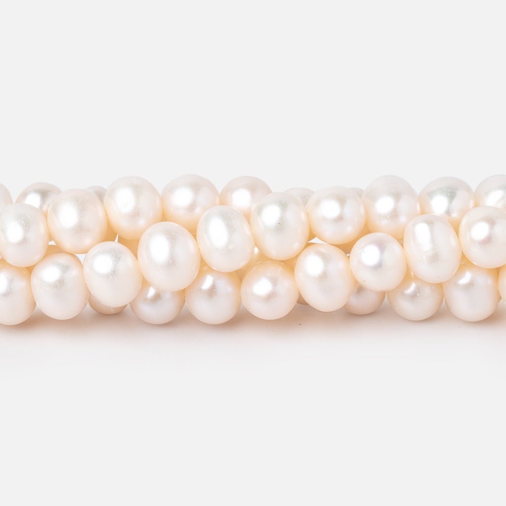 6-7mm Cream Off Round Freshwater Pearls 16 inch 72 Beads