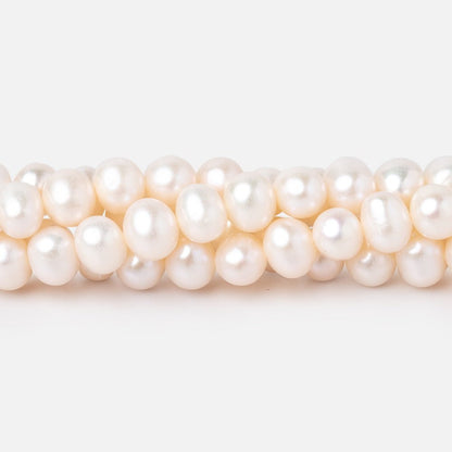 6-7mm Cream Off Round Freshwater Pearls 16 inch 72 Beads
