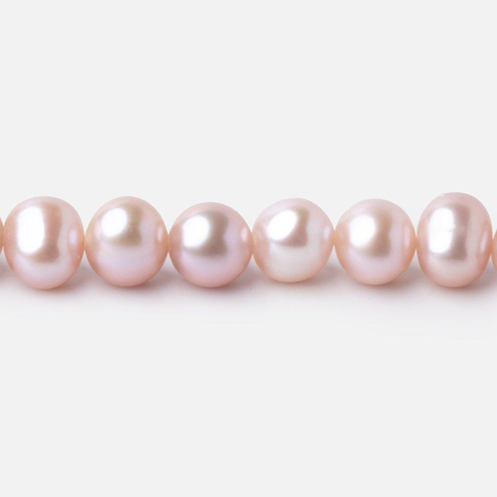 7x6mm Ice Pink Off Round Freshwater Pearl Beads 15.5 inch 70 pieces