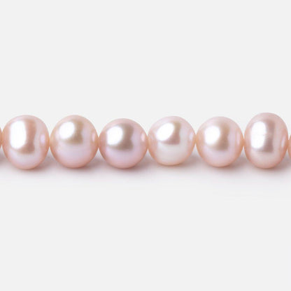 7x6mm Ice Pink Off Round Freshwater Pearl Beads 15.5 inch 70 pieces