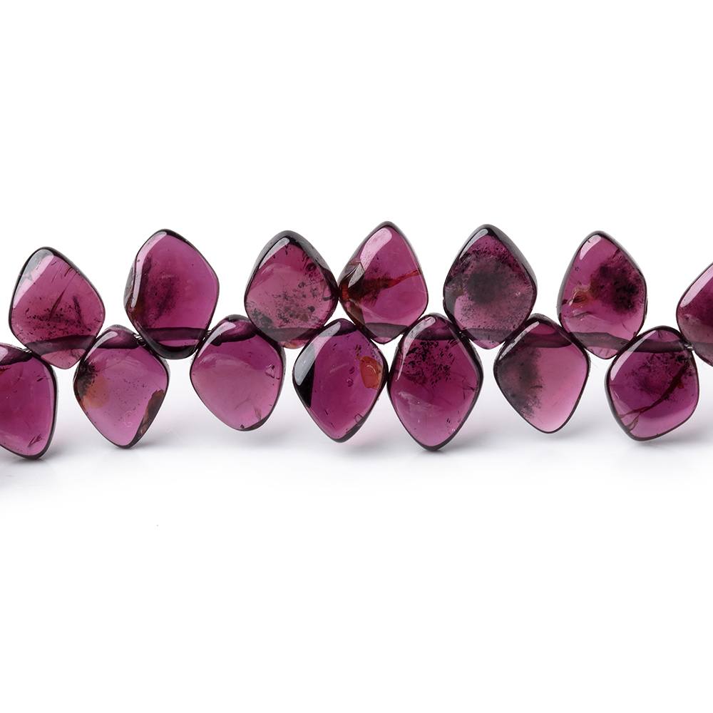 7x6mm Rhodolite Garnet Plain Kite Beads 7.5 inch 54 pieces
