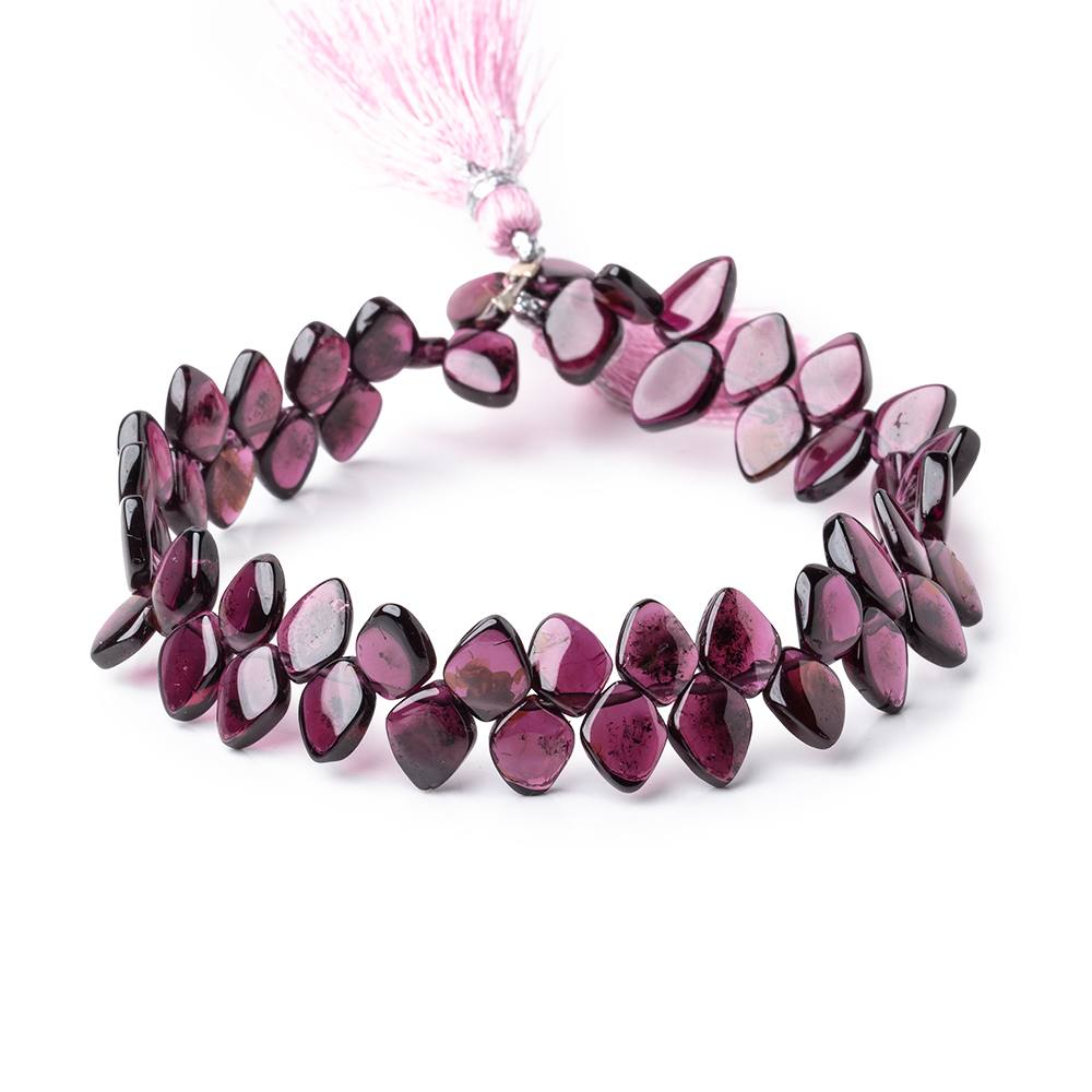 7x6mm Rhodolite Garnet Plain Kite Beads 7.5 inch 54 pieces