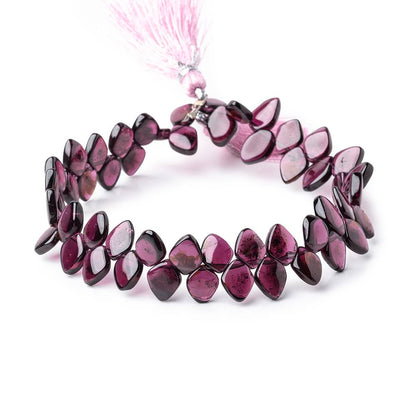 7x6mm Rhodolite Garnet Plain Kite Beads 7.5 inch 54 pieces