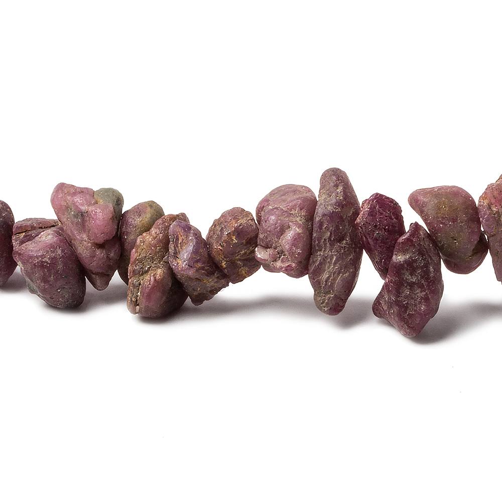 7x6x4-13x7x6mm Ruby Beads Unfaceted Natural Crystal 15 inch 102 pcs