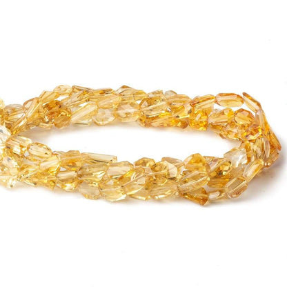 7x7-11x7mm Citrine Faceted Nugget Beads 16 inch 44 pieces A
