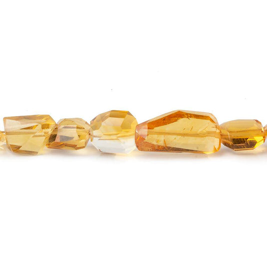 7x7-11x7mm Citrine Faceted Nugget Beads 16 inch 44 pieces A