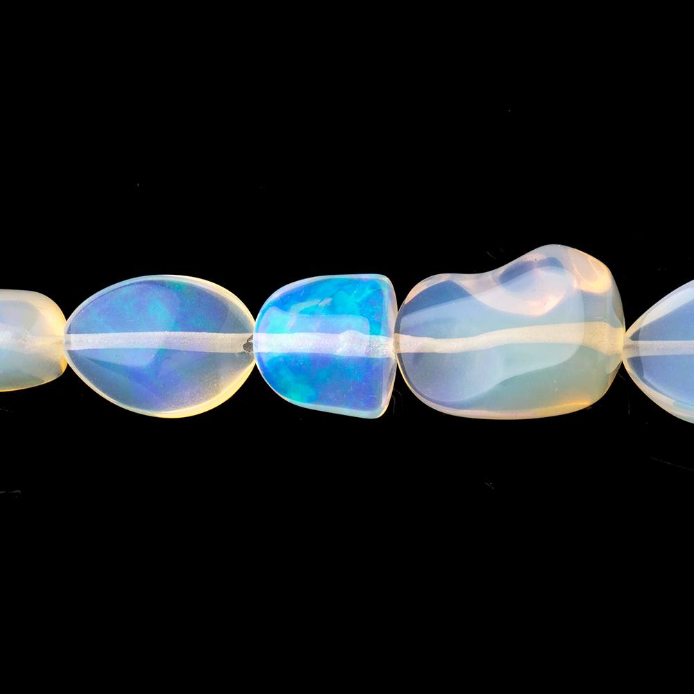 7x7-16x12mm Ethiopian Opal Plain Nugget Beads 16 inch 34 pieces