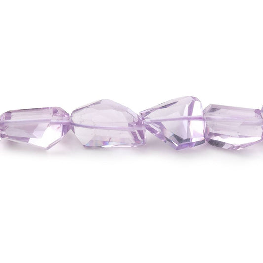 7x8-15x12mm Pink Amethyst Faceted Nugget Beads 17 inch 35 pieces