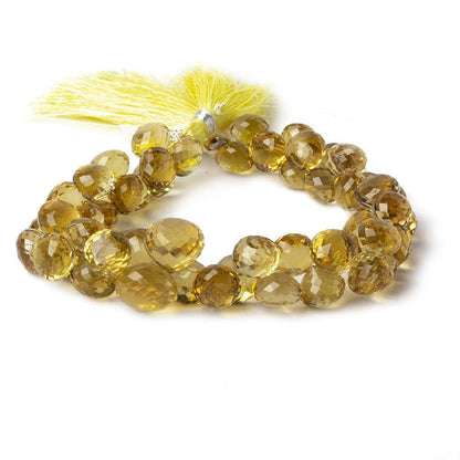 11-12mm Honey Quartz Faceted Candy Kiss Beads 8 inch 42 pieces