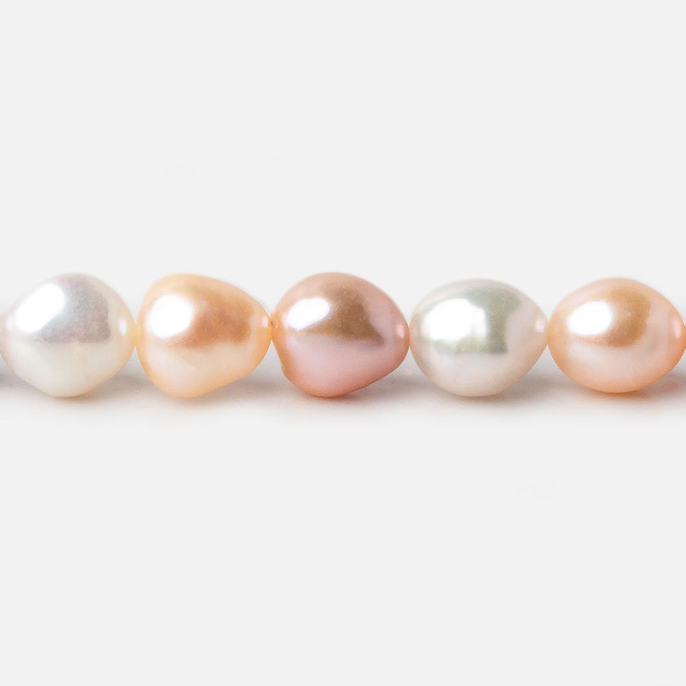 7x9mm TriColor Straight Drill Baroque Freshwater Pearl 16 inch 45 pieces A