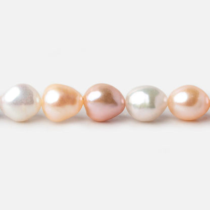 7x9mm TriColor Straight Drill Baroque Freshwater Pearl 16 inch 45 pieces A