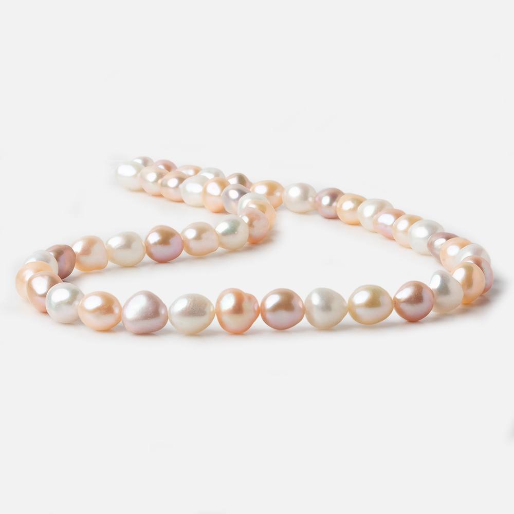 7x9mm TriColor Straight Drill Baroque Freshwater Pearl 16 inch 45 pieces A