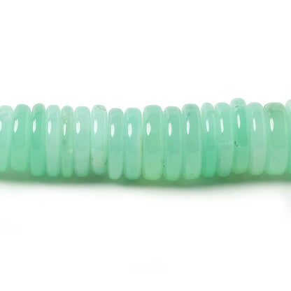 8-10.8mm Chrysoprase plain rondelle beads 18 inch 197 pieces